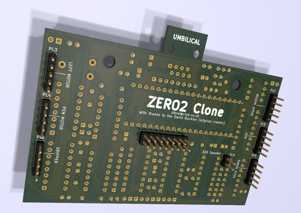 Zero 2 3d PCB bottom