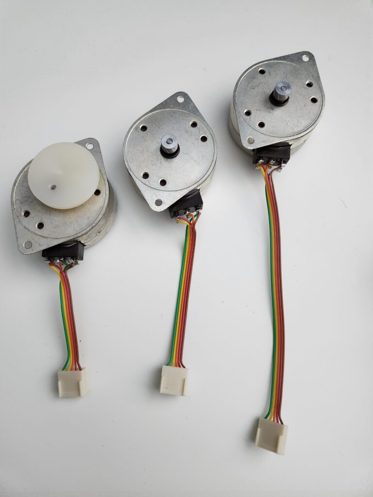 Motors with wiring fitted