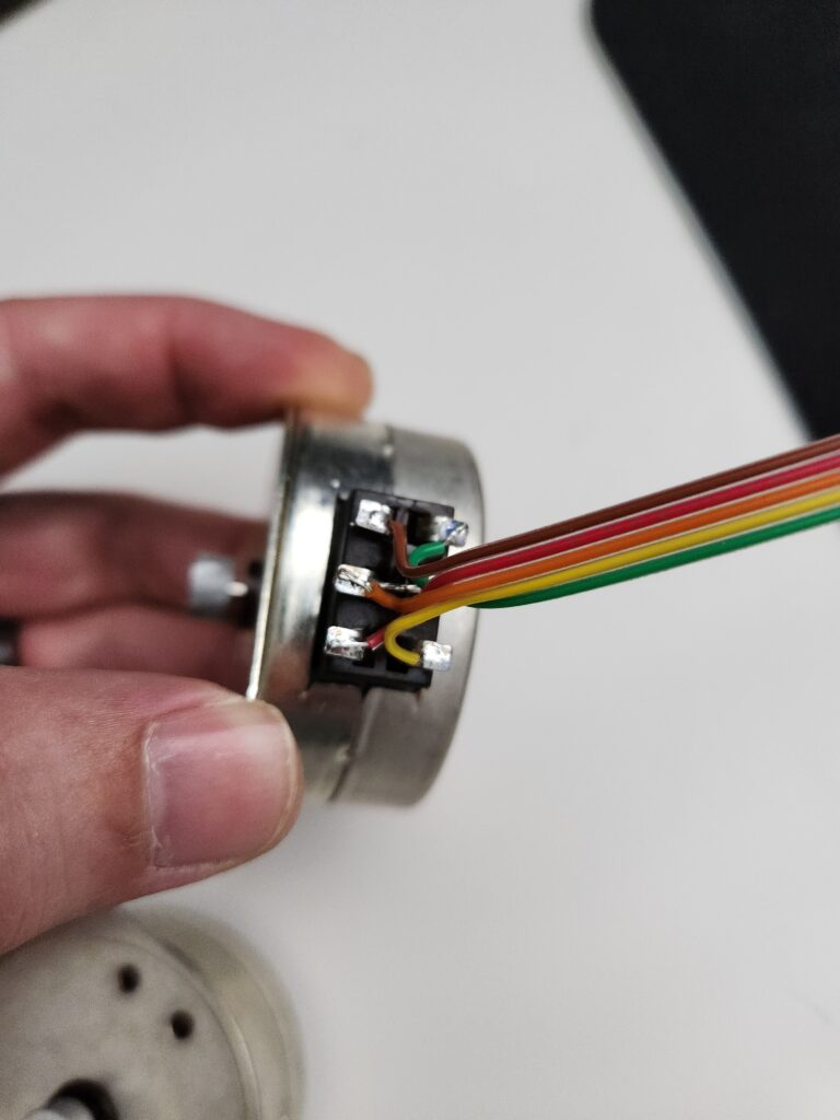 Motor wiring detail